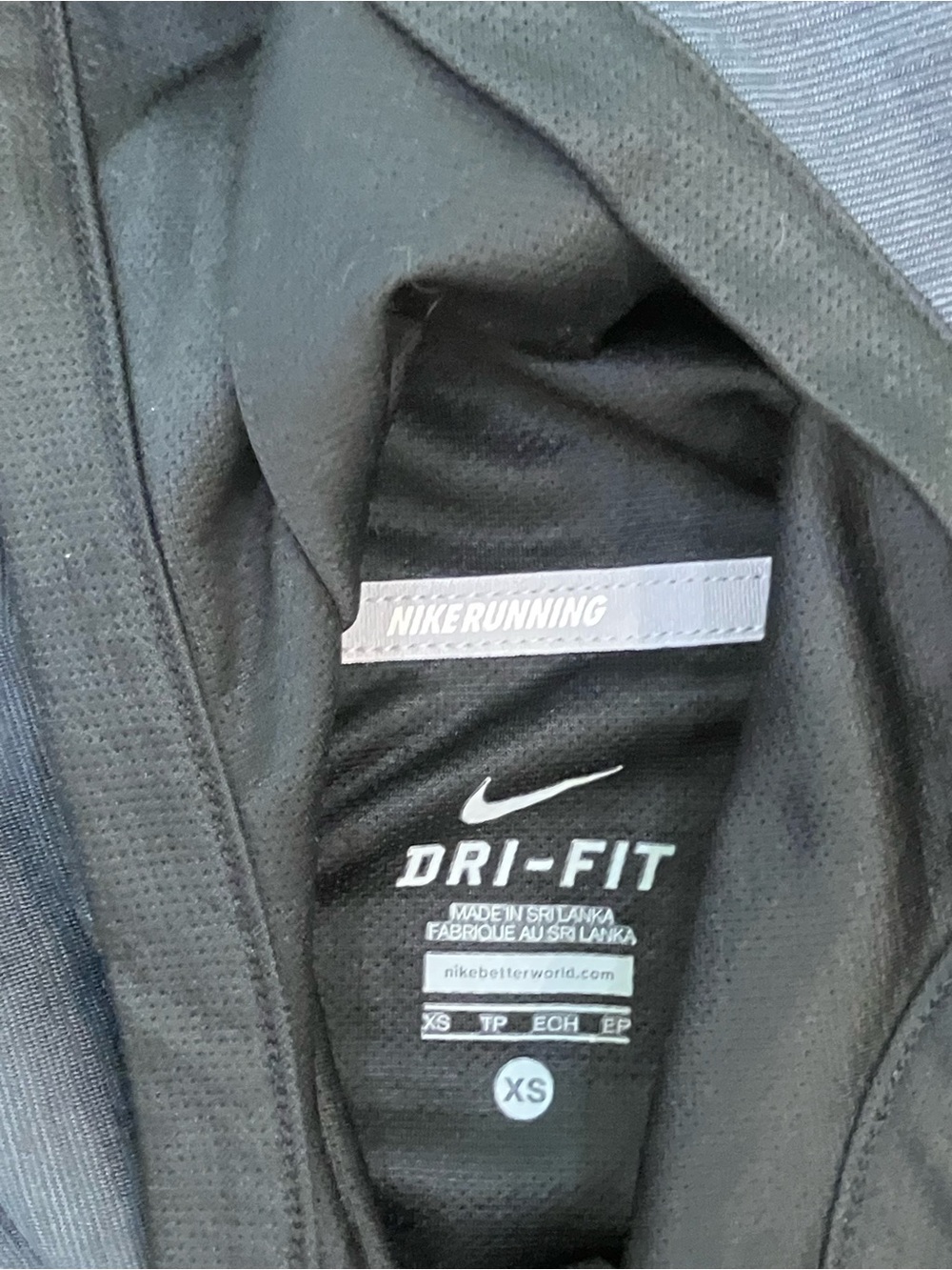 Nike Women's Dri-Fit Wool Running Snap Hoodie Black Size XS - Picture 5 of 6
